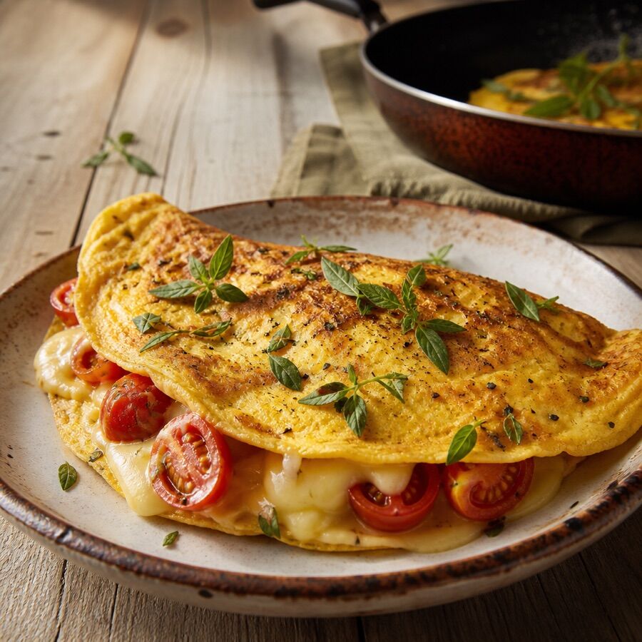 Omelete de queijo (foto ilustrativa)